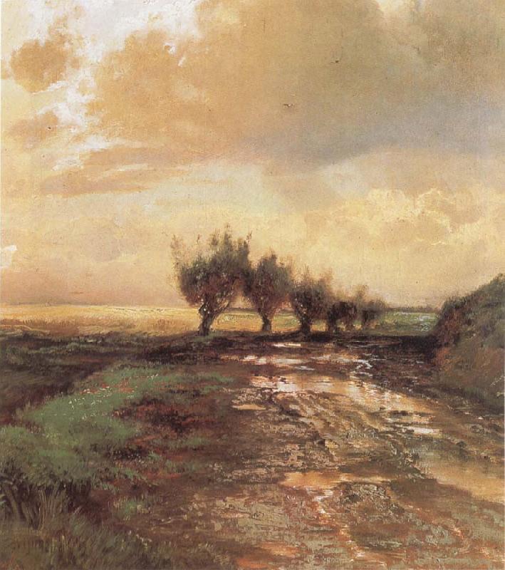 Alexei Savrasov A Country Road France oil painting art